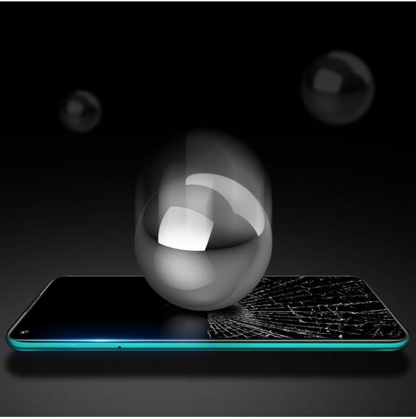Dux Ducis 9D Tough Screen Protector i härdat glas täckt med ram för Xiaomi Redmi 10X 4G / Redmi Note 9 - Svart (väskvänlig)