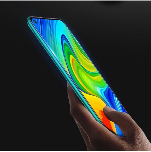 Dux Ducis 9D Tough Screen Protector i härdat glas täckt med ram för Xiaomi Redmi 10X 4G / Redmi Note 9 - Svart (väskvänlig)