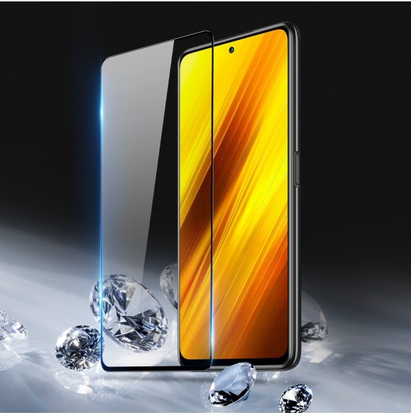 Dux Ducis 9D Tough Screen Protector i härdat glas heltäckt med ram för Xiaomi Poco X3 NFC / Poco X3 Pro - Svart (väskvänlig)