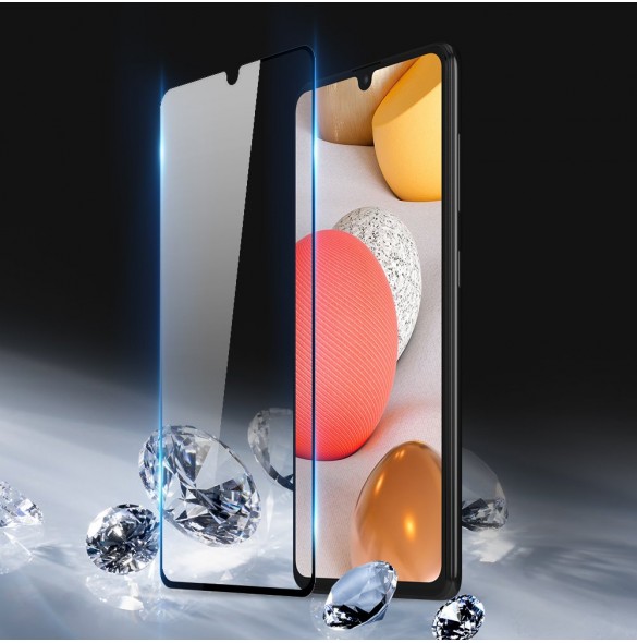 Dux Ducis 9D Tough Screen Protector i härdat glas täckt med ram för Samsung Galaxy A42 5G - Svart (väskvänlig)
