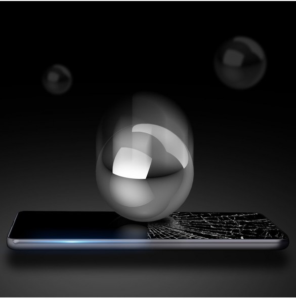 Dux Ducis 9D Tough Screen Protector i härdat glas täckt med ram för Samsung Galaxy A71 - Svart (väskvänlig)