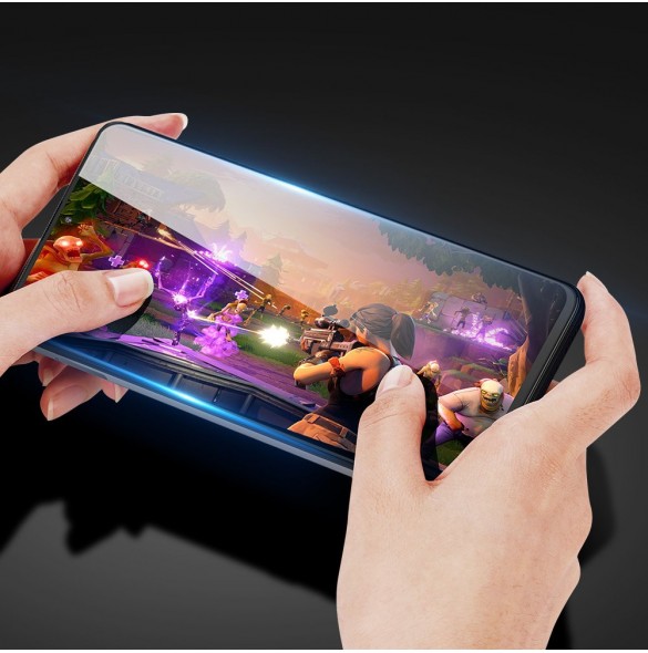 Dux Ducis 9D Tough Screen Protector i härdat glas täckt med ram för Samsung Galaxy A71 - Svart (väskvänlig)