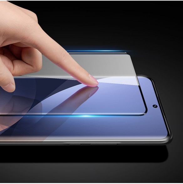 Dux Ducis 10D härdat glas 9H helskärm slitstarkt härdat glas med ram Xiaomi 12 / 12X - svart (väskvänlig)