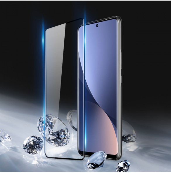 Dux Ducis 10D härdat glas helskärm 9H helskärmshärdat glas med ram Xiaomi 12 Pro - Svart (väskvänlig)
