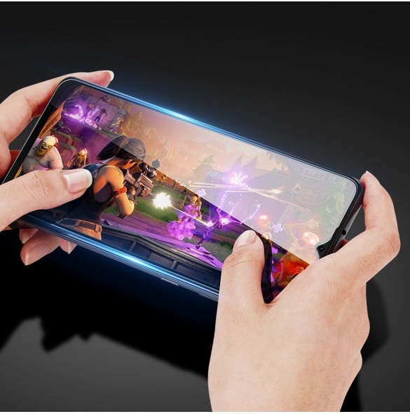 Dux Ducis 10D härdat glas 9H helskärmshärdat glas med ram Motorola Moto E20 - Svart (väskvänlig)