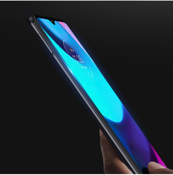 Dux Ducis 10D härdat glas 9H helskärmshärdat glas med ram Motorola Moto E20 - Svart (väskvänlig)