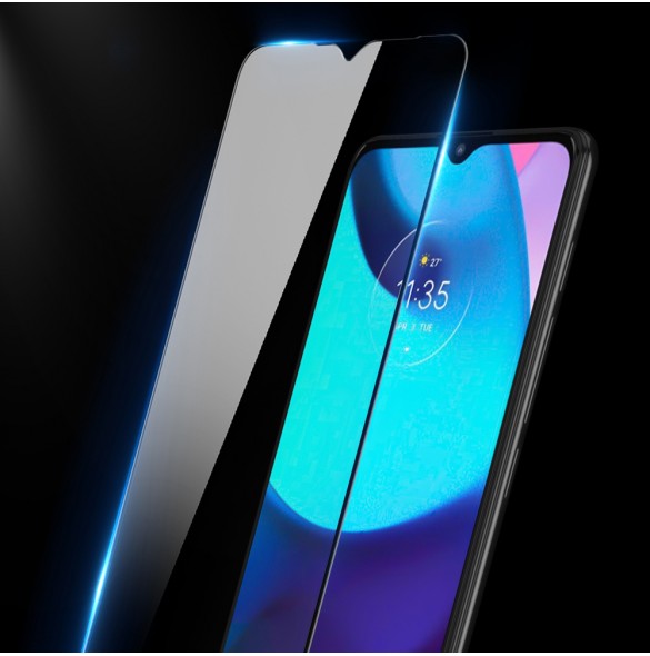 Dux Ducis 10D härdat glas 9H helskärmshärdat glas med ram Motorola Moto E20 - Svart (väskvänlig)