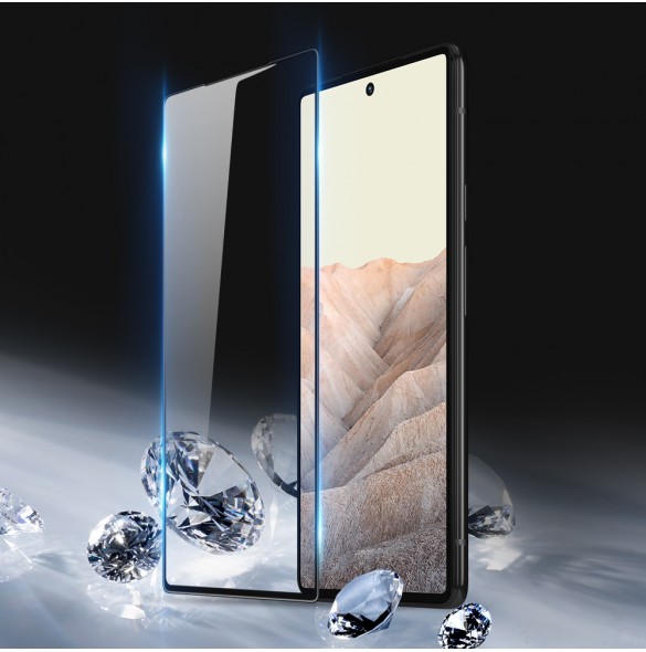 Dux Ducis 10D Tempered Glass 9H helskärmshärdat glas med ram Google Pixel 6 - Svart (fodralvänlig)