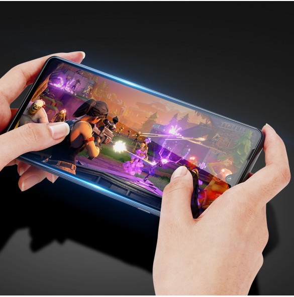 Dux Ducis 10D härdat glas helskärm 9H härdat glas med ram för Motorola Edge 20 Pro - Svart (väskvänlig)