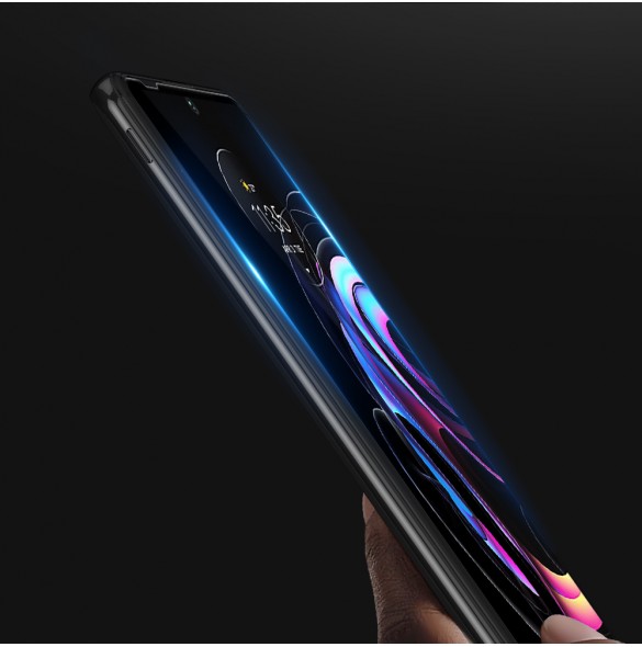 Dux Ducis 10D härdat glas helskärm 9H härdat glas med ram för Motorola Edge 20 Pro - Svart (väskvänlig)