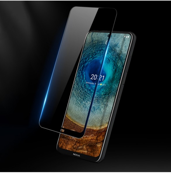 Dux Ducis 10D Tough Screen Protector i härdat glas täckt med ram för Nokia X20 / X10 - Svart (väskvänlig)
