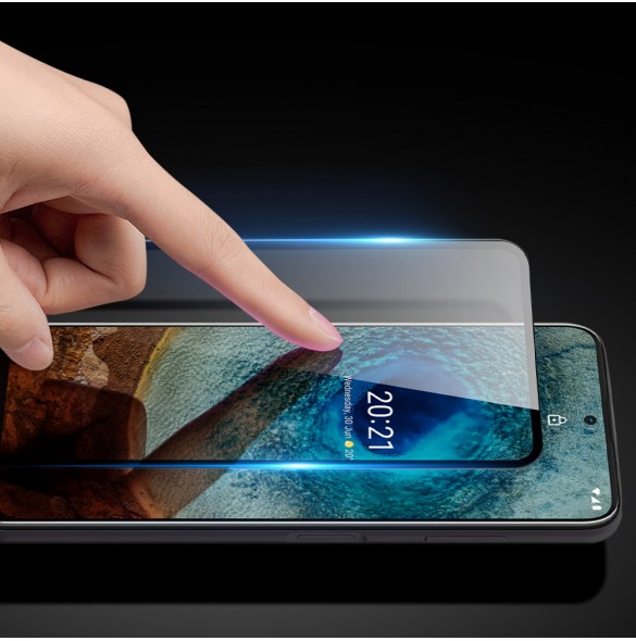 Dux Ducis 10D Tough Screen Protector i härdat glas täckt med ram för Nokia X20 / X10 - Svart (väskvänlig)