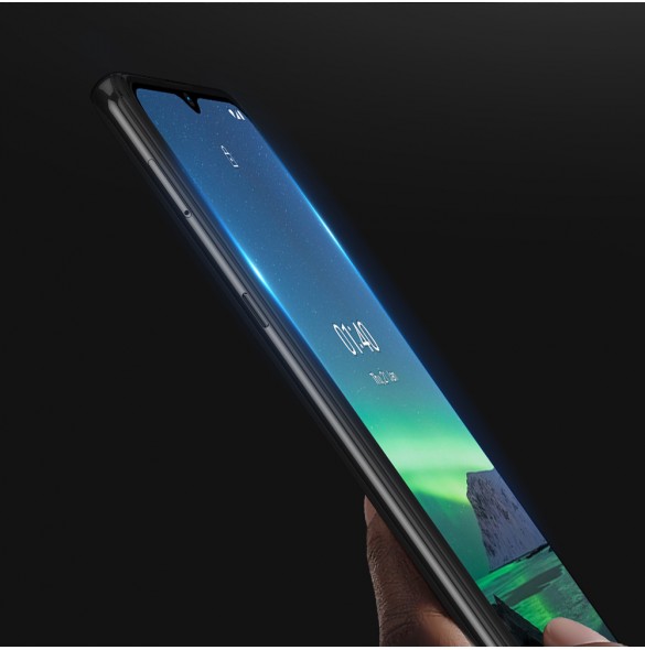 Dux Ducis 10D Tough Screen Protector av härdat glas täckt med ram för Nokia 1.4 - Genomskinlig (välvänlig)
