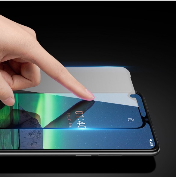 Dux Ducis 10D Tough Screen Protector av härdat glas täckt med ram för Nokia 1.4 - Genomskinlig (välvänlig)