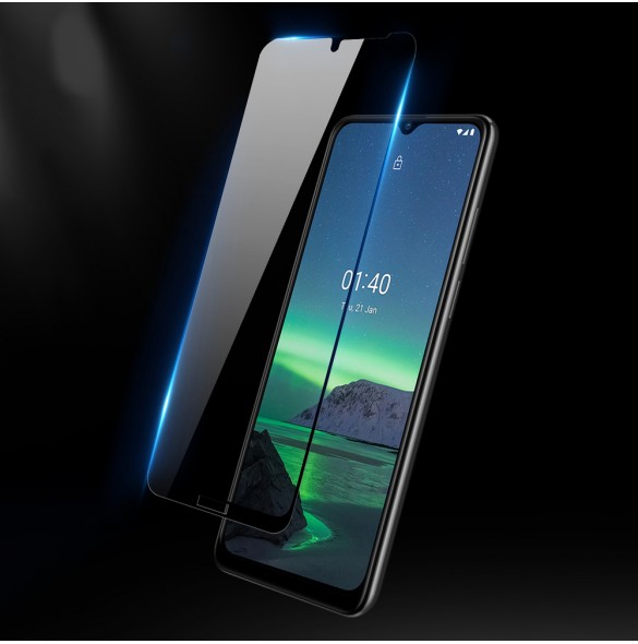 Dux Ducis 10D Tough Screen Protector av härdat glas täckt med ram för Nokia 1.4 - Genomskinlig (välvänlig)