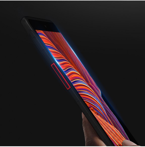 Dux Ducis 10D Tough Screen Protector i härdat glas täckt med ram för Samsung Galaxy XCover Pro - Svart (väskvänlig)