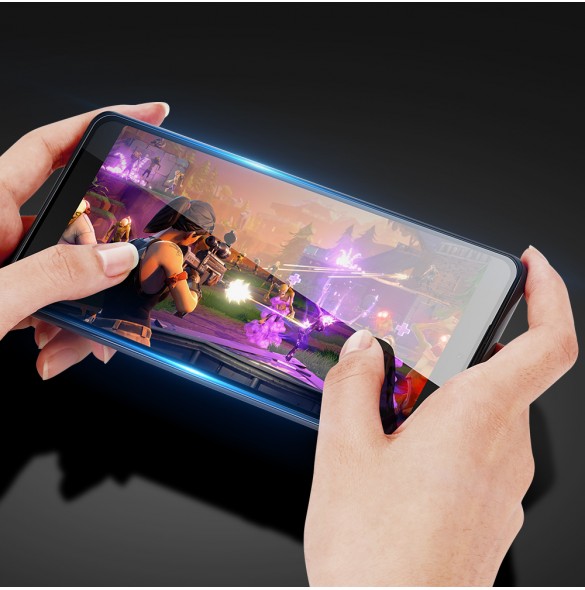 Dux Ducis 10D Tough Screen Protector i härdat glas täckt med ram för Samsung Galaxy XCover Pro - Svart (väskvänlig)