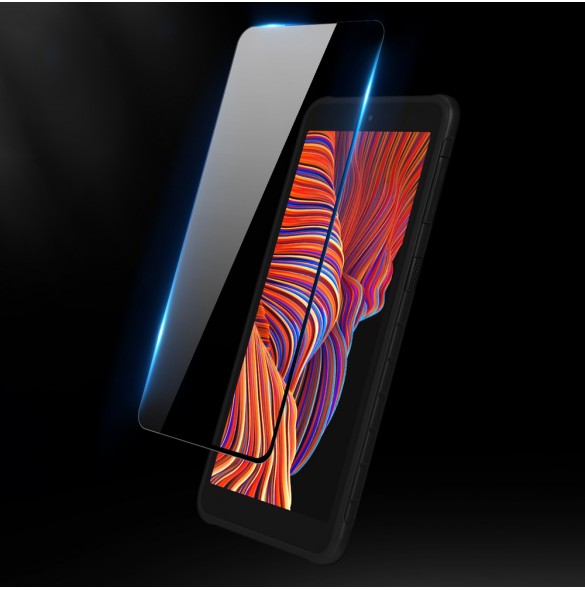 Dux Ducis 10D Tough Screen Protector i härdat glas täckt med ram för Samsung Galaxy XCover Pro - Svart (väskvänlig)