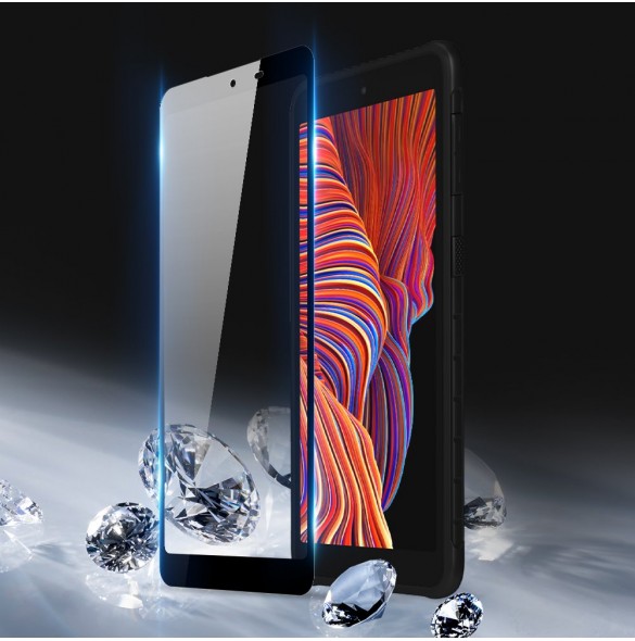 Dux Ducis 10D Tough Screen Protector i härdat glas täckt med ram för Samsung Galaxy XCover 5 - Svart (välvänlig)