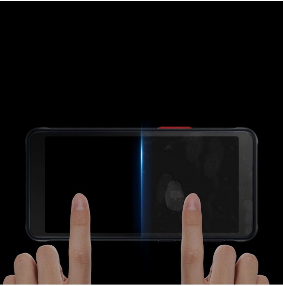 Dux Ducis 10D Tough Screen Protector i härdat glas täckt med ram för Samsung Galaxy XCover 5 - Svart (välvänlig)