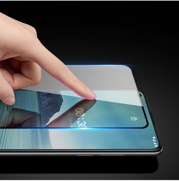 Dux Ducis 10D Tough Screen Protector i härdat glas helt täckt med ram för Nokia 3.4 - Svart (väskvänlig)