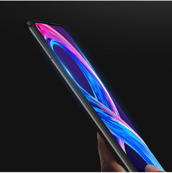 Dux Ducis 10D Tough Screen Protector i härdat glas täckt med ram för Realme 8 Pro / Realme 8 - Svart (väskvänlig)