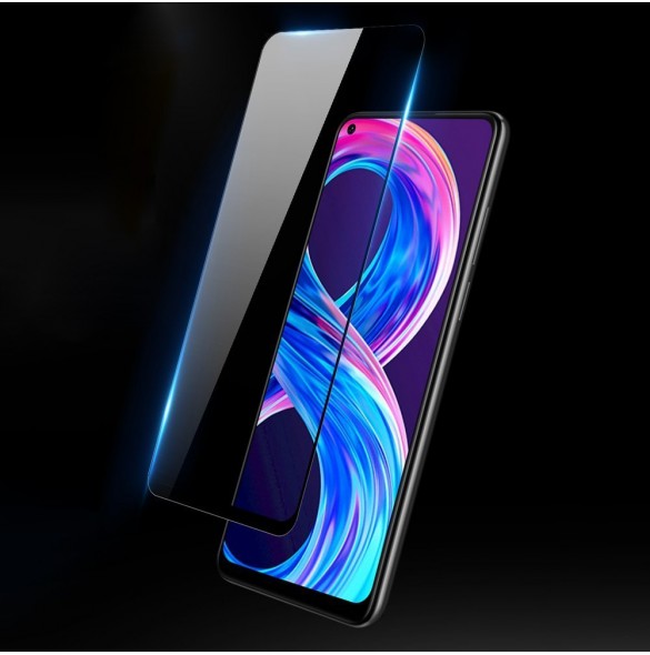 Dux Ducis 10D Tough Screen Protector i härdat glas täckt med ram för Realme 8 Pro / Realme 8 - Svart (väskvänlig)
