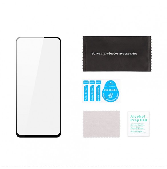 Dux Ducis 10D Tough Screen Protector i härdat glas täckt med ram för Realme 8 Pro / Realme 8 - Svart (väskvänlig)