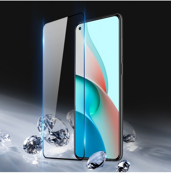Dux Ducis 10D Tough Screen Protector i härdat glas täckt med ram för Samsung Galaxy S21 Plus - Svart (väskvänlig)