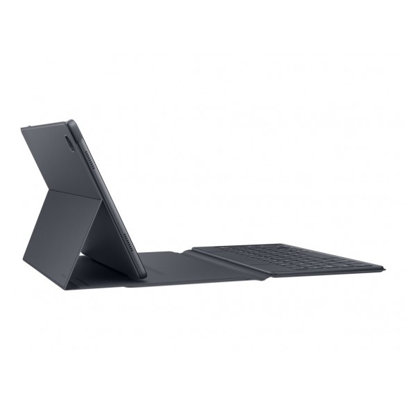 Samsung EF-DT500 - Tangentbord och foliefodral - trådlös - Bluetooth 4.2 - grå - för Galaxy Tab A7