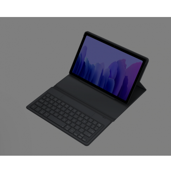 Samsung EF-DT500 - Tangentbord och foliefodral - trådlös - Bluetooth 4.2 - grå - för Galaxy Tab A7