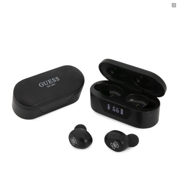 Guess True Wireless Classic Logo BT5.0 5H stereoheadset GUTWST31EK - Svart