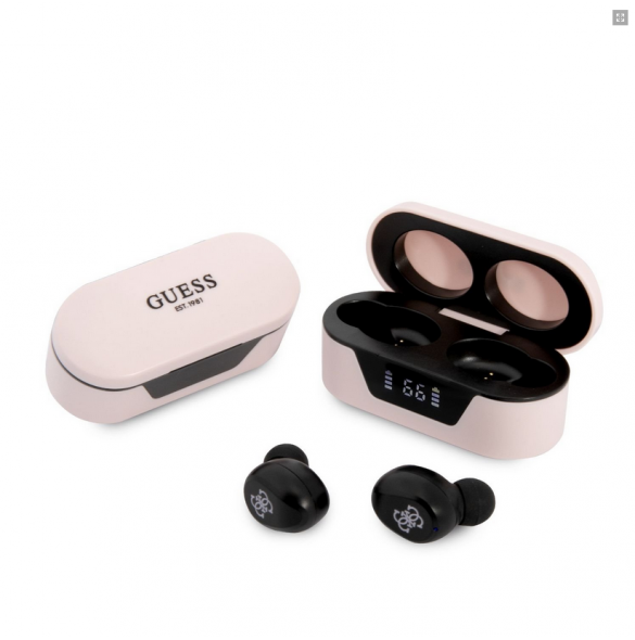 Guess True Wireless Classic Logo BT5.0 5H stereoheadset GUTWST31EP - Rosa