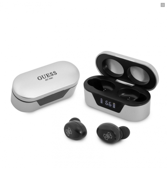 Guess True Wireless Classic Logo BT5.0 5H stereoheadset GUTWST31EG - Silver