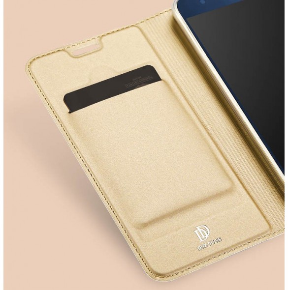 DUX DUCIS Skin Pro Bookcase typväska till Xiaomi Redmi 6 - Gyllene