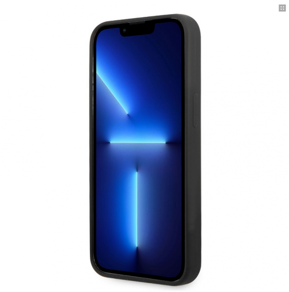 Guess Silicone Line Triangle Case for iPhone 13 Pro - Svart GUHCP13LSLTGK