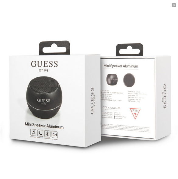 Guess Mini Bluetooth Speaker 3W 4H - Svart GUWSALGEK