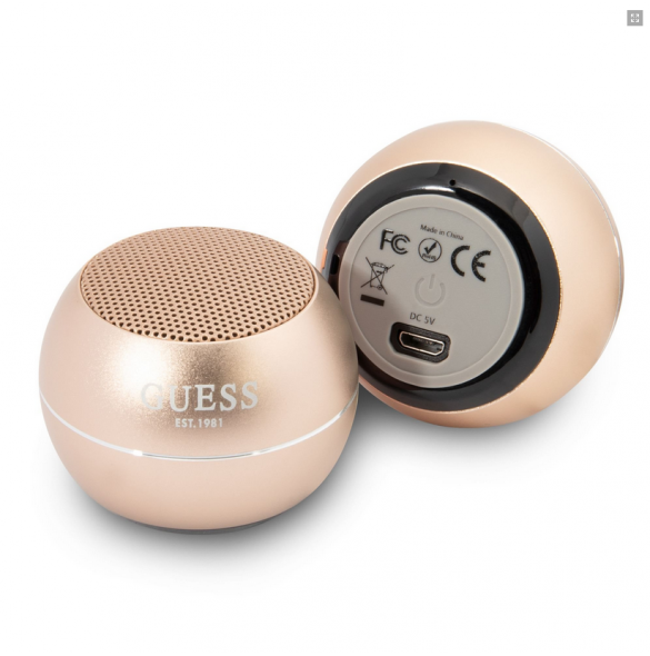 Guess Mini Bluetooth Speaker 3W 4H - Guld GUWSALGED