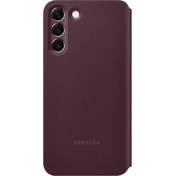 Samsung Clear View-fodral till Samsung Galaxy S22 Plus - Burgundy EF-ZS906CEE