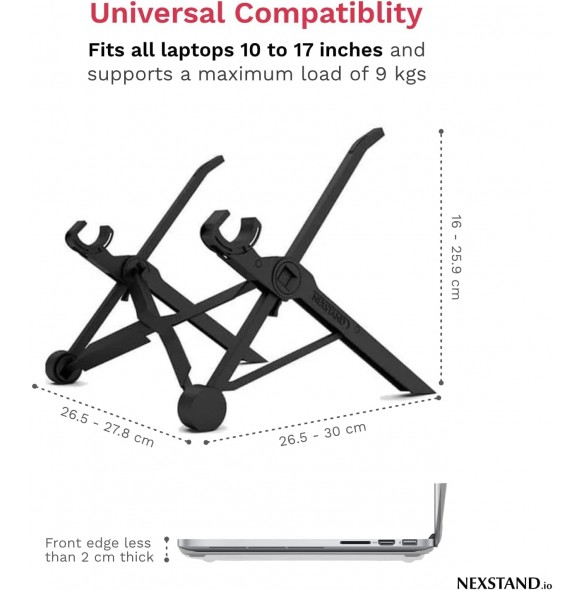 NEXSTAND K2 Laptop Stand, Foldable Laptop Holder, MacBook, Laptop 10-17 Inch