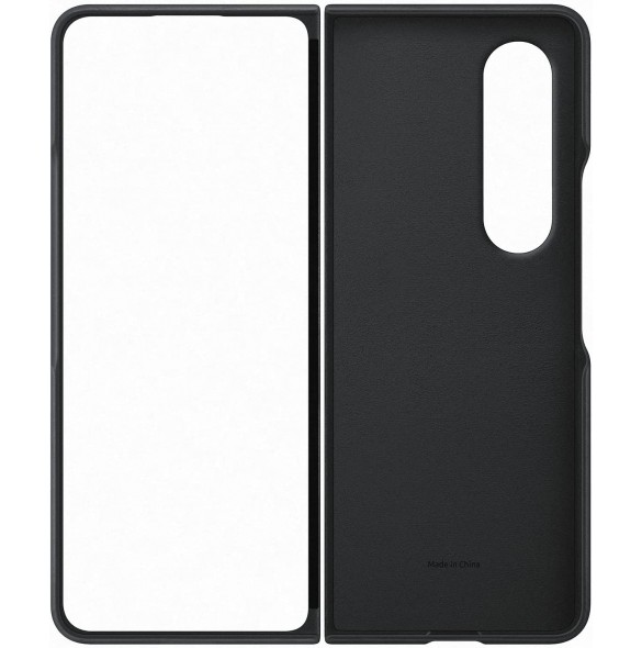 Samsung Leather Cover-fodral till Samsung Z Fold 4 - Svart (EF-VF936LBE)