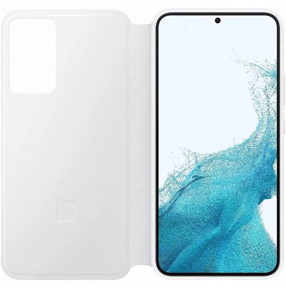 Samsung Clear View-fodral till Samsung Galaxy S22 Plus - Vit EF-ZS906CWE