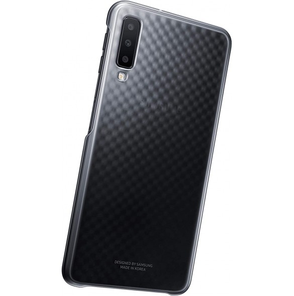 Samsung Gradation Cover Hård Gradient Väska till Samsung Galaxy A7 2018 A750 - Svart EF-AA750CBE