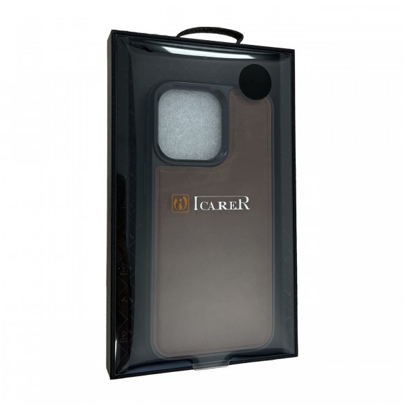 iCarer Oil Wax Läderfodral för iPhone 13 Mini läderfodral (MagSafe-kompatibelt) - Brun (ALI1211-BN)