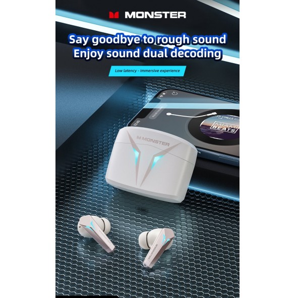 Monster XKT06 TWS Wireless Headset White
