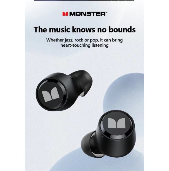 Monster XKT05 TWS Wireless Headset Black