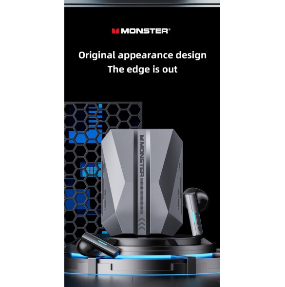 Monster XKT11 TWS Wireless Headset Grey