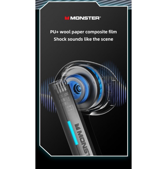 Monster XKT11 TWS Wireless Headset Grey