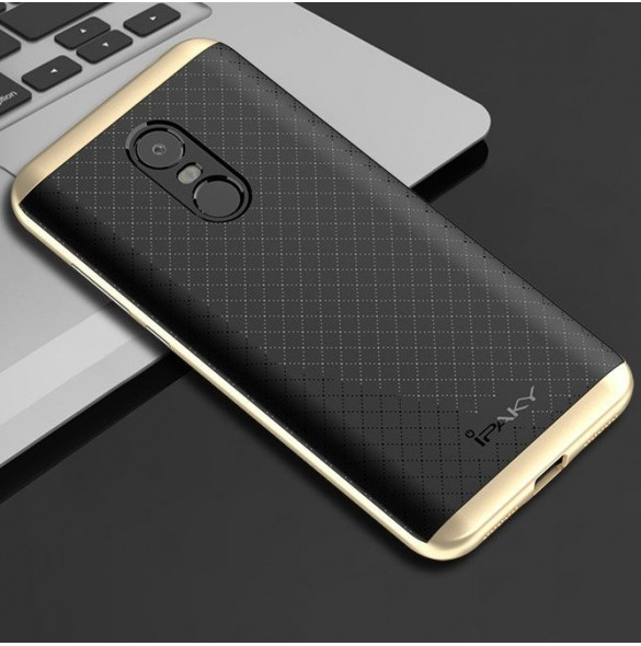 Guld och väldigt snyggt skydd till Xiaomi Redmi 5 Plus / Redmi Note 5 (enstaka kamera).