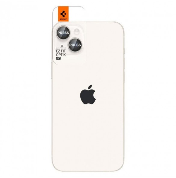 Spigen OPTIK.TR ”EZ FIT” CAMERA PROTECTOR 2-PACK IPHONE 14 / 14 PLUS STARLIGHT